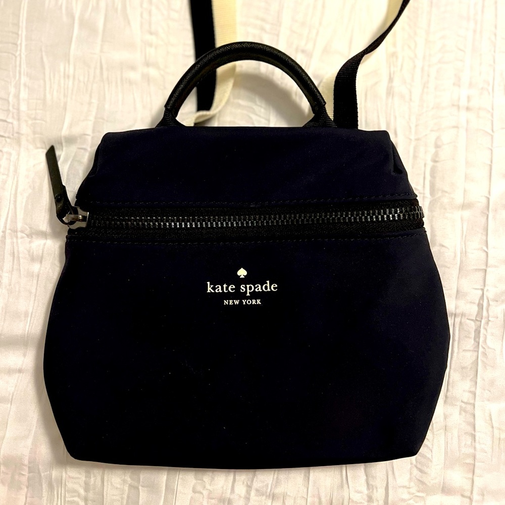 Kate Spade New York Black That's The Spirit Mini Nylon Convertible Backpack